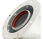 STOUT Элемент дымохода DN60/100 адаптер для котла угловой 90° коаксиальный (совместимый с Bosch, Buderus)(с логотипом)