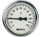 Watts F+R801(T) 63/100 Watts Термометр биметаллический с погружной гильзой 63 мм, штуцер 75 мм.