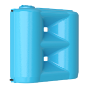 Бак для воды Aquatech Combi  W-1500 BW (сине-белый) с поплавком